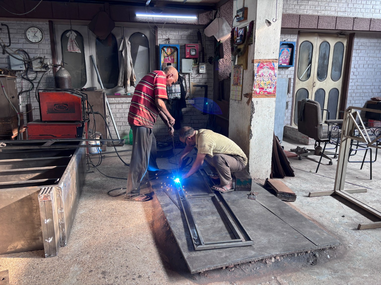 Furniture being made inside the Northern Furniture workshop
